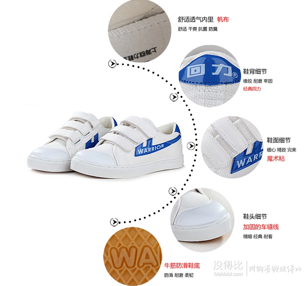 赠运费险! Warrior\/回力 儿童帆布鞋 15元包邮|天