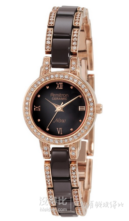Armitron 女款 75\/3919R 施华洛世奇水晶腕表|天