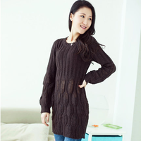 春播冬季女士<em>长款毛衣</em>女<em>套头长款</em>打底<em>毛衣修身</em>