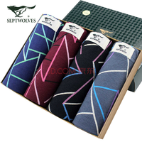 <em>七匹狼</em>男士<em>内裤</em> 男款<em>纯棉</em>平角裤棉透气<em>男式</em>四