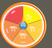 美妆大转盘 抽99-499现金券